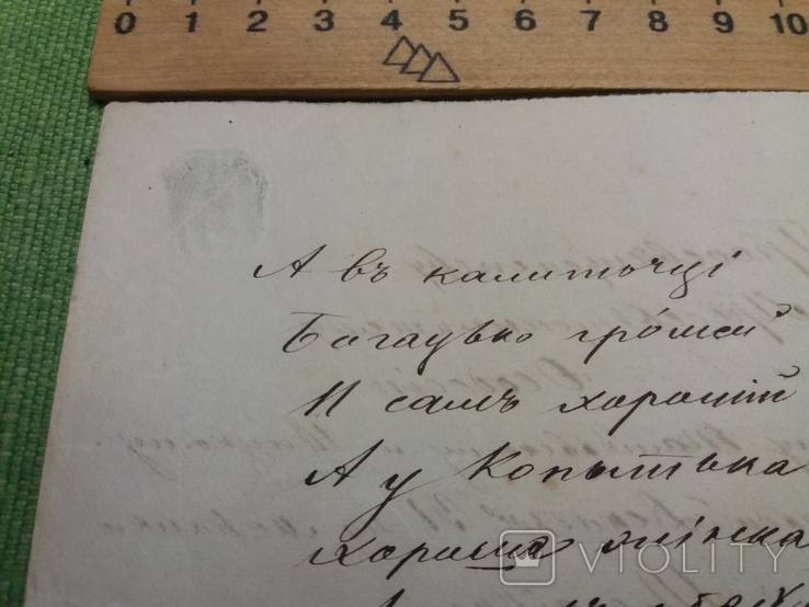 К.Д.Думитрашко "Копитько".1872 рік ,Щедрівка.Автограф., фото №5