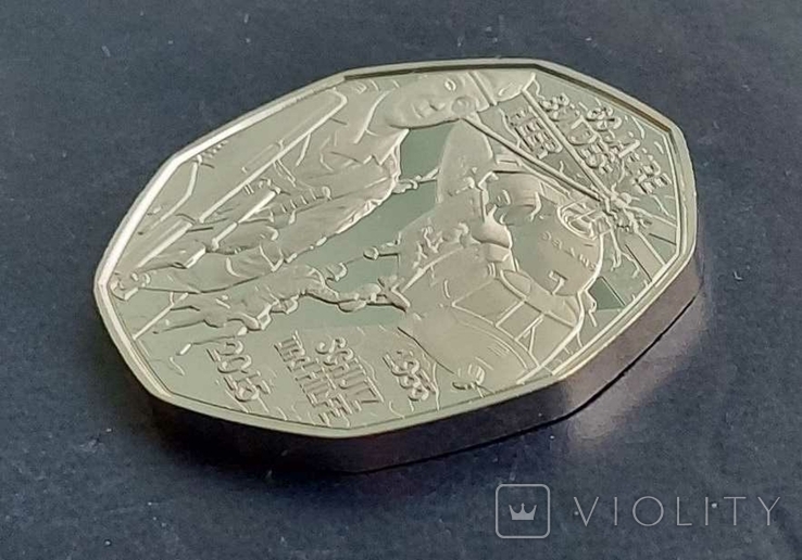 Серебряные 5 евро 2015 г., Австрия (10,0 г.; 0.800), 60 лет вооружённым силам, фото №4