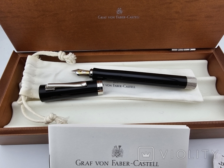 Перьевая ручка Graf Von Faber-Castell Intuition Platino Black, фото №2