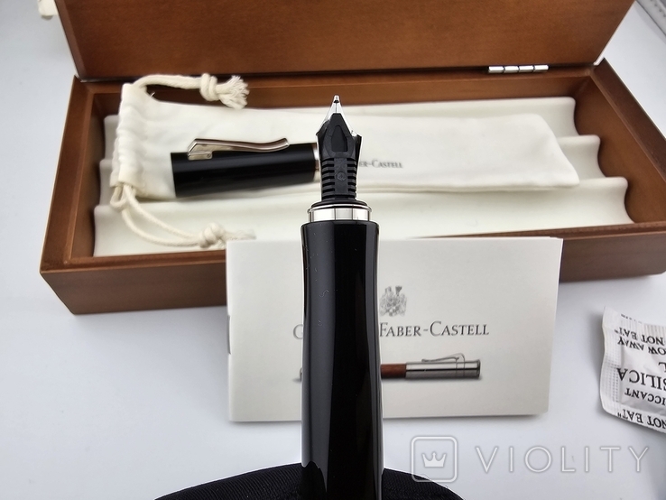 Перьевая ручка Graf Von Faber-Castell Intuition Platino Black, фото №9