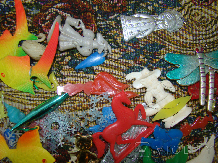 Ёлочные игрушки пластик, фото №7