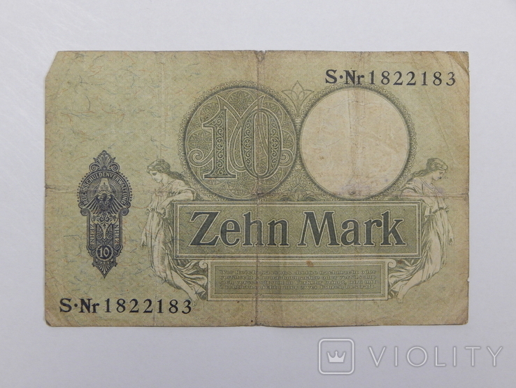 Бона 10 марок, 1906 г Германия, фото №3