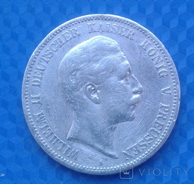 5 марок 1898 рік Вільгельм, фото №2