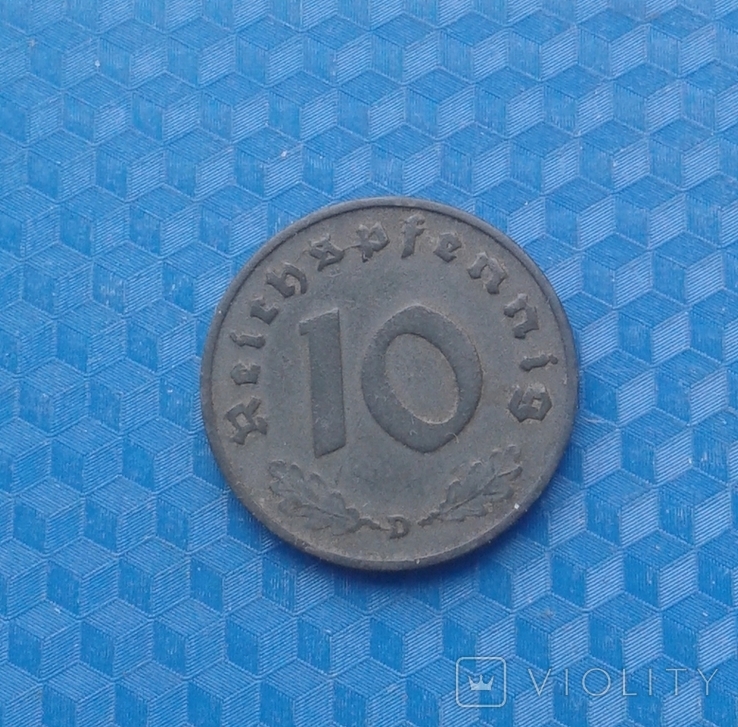 10 пфенігів 1940 D, фото №2