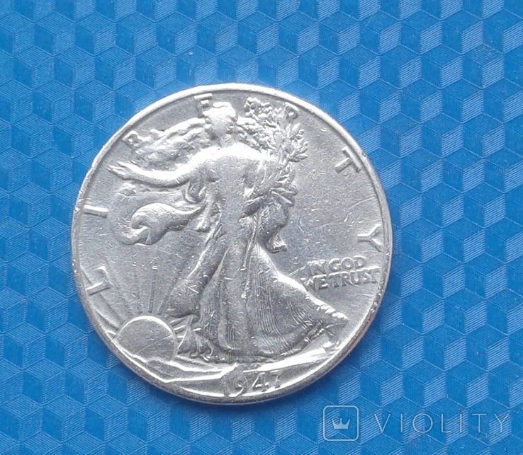 1/2 доллара 1947 D, фото №3