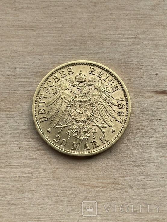20 марок 1897 Германия, фото №3
