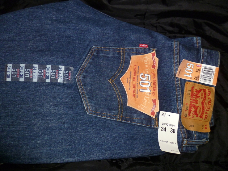 Легендарні нові фірмові джинси Levi's 501 W34 L30 з магазину