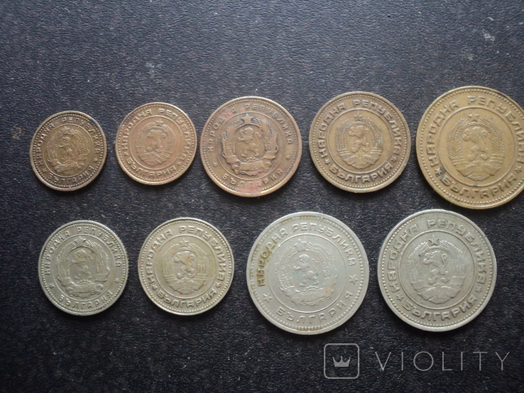 Монеты Болгарии. 1962 1974 годы. 9 шт. Разные., фото №3