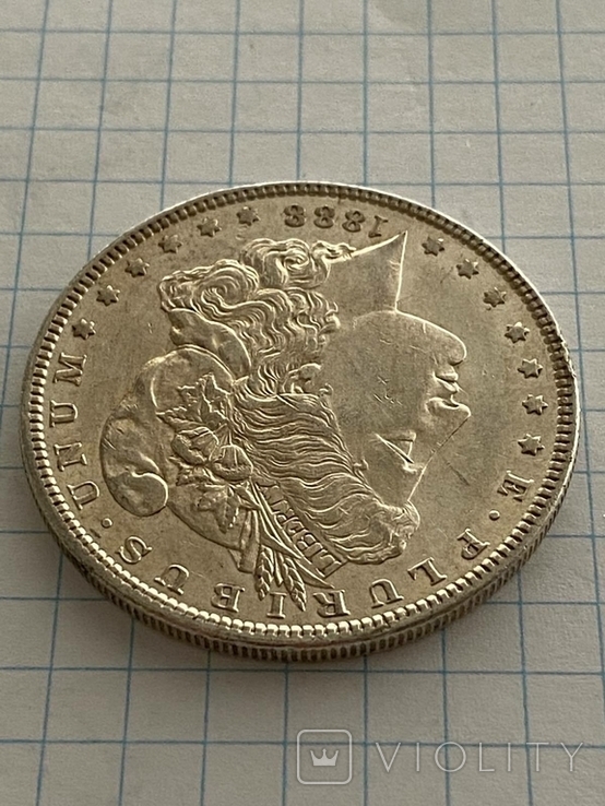 Срібний Доллар 1888 року Морган США, фото №5