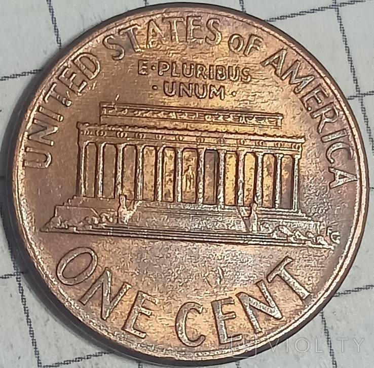 США 1 цент 2000 D, фото №3