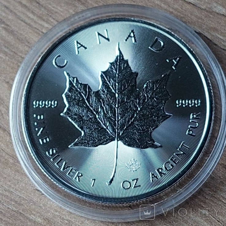 5 Доларів 2021 Кленовий Лист 1oz, Канада (5 долларов), фото №2