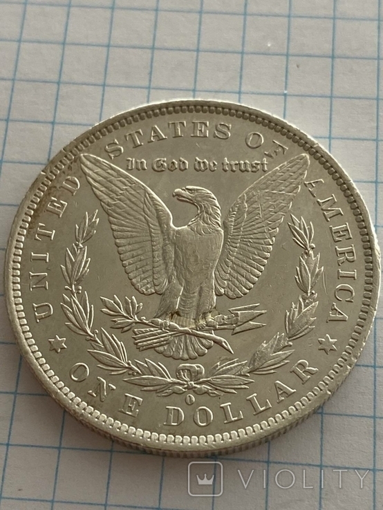 Срібний Доллар 1884рокуМорган США., фото №3
