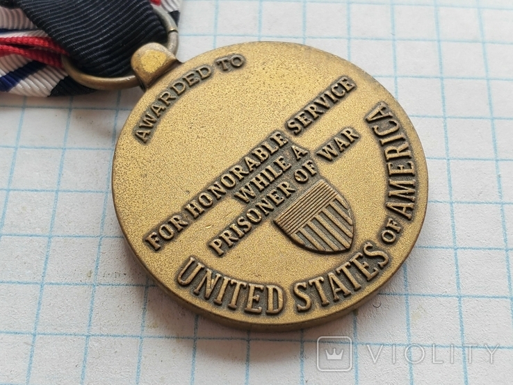 Prisoner Of War Medal медаль военнопленного LI GI, фото №9