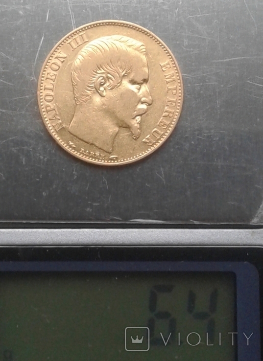 20 франків 1854 рік Наполеон III, фото №5