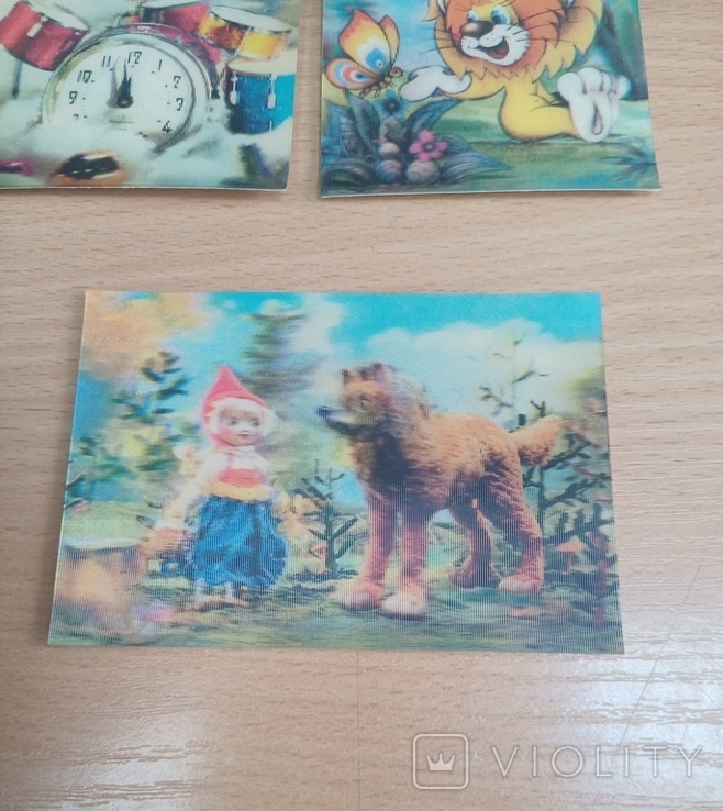 Календарики детские стерео, переливные 11 шт. (персонажи мультфильмов), фото №6