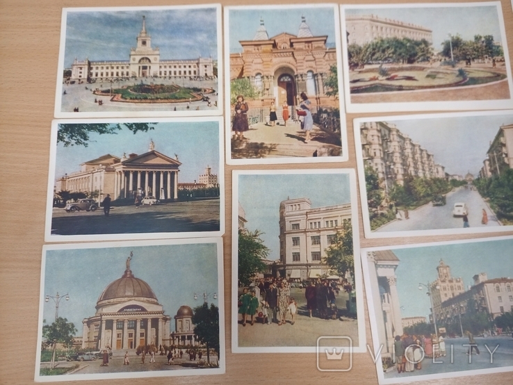Город-герой Сталинград. Комплект открыток. 11 из 12. 1956 г, фото №5