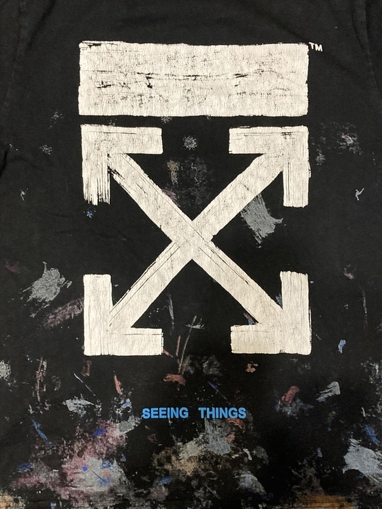 Off White "Seeing Things" Galaxy Brushed Tee, фото №4