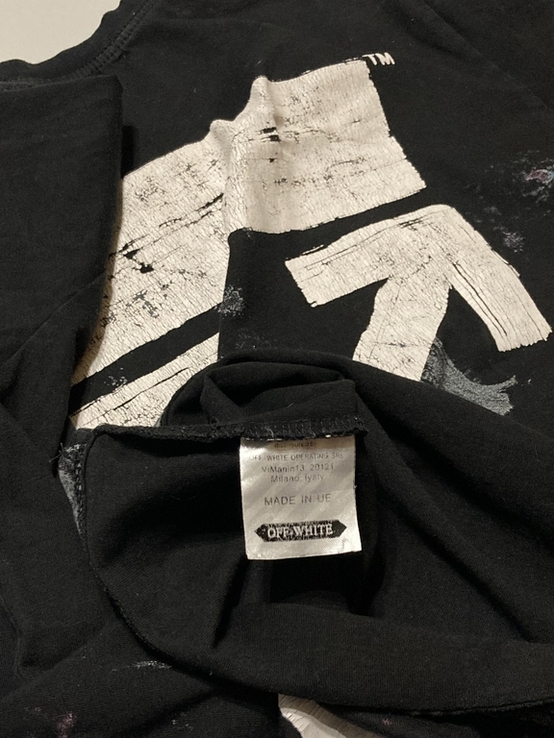 Off White "Seeing Things" Galaxy Brushed Tee, photo number 5