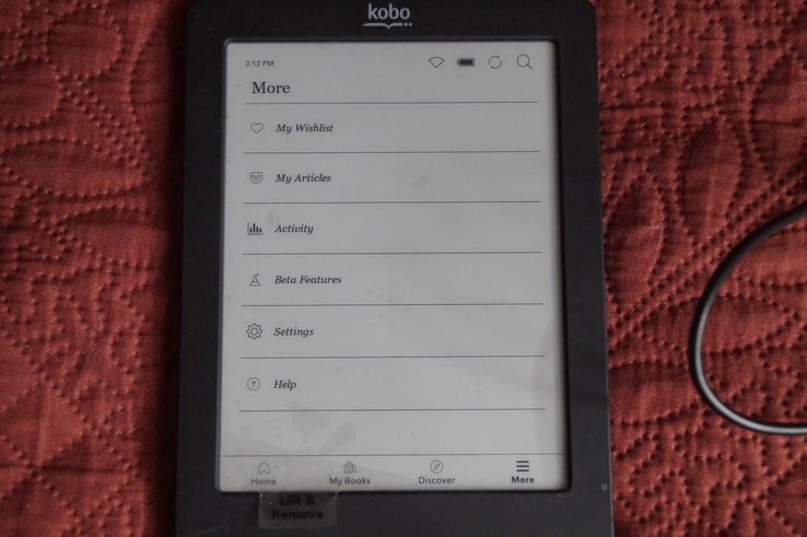 Электронная книга Kobo N905 eReader Touch Edition (Black), фото №4