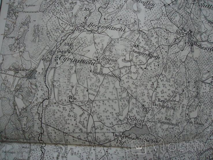 Карта район Угриничі Волинь 1915, фото №5