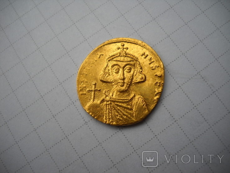 Солид Юстиниан II в ранге регента (685-695), фото №4