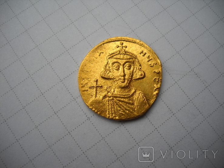 Солид Юстиниан II в ранге регента (685-695), фото №5