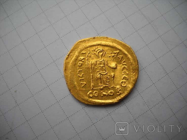 Солид Юстин II ( 565-578 ), фото №6