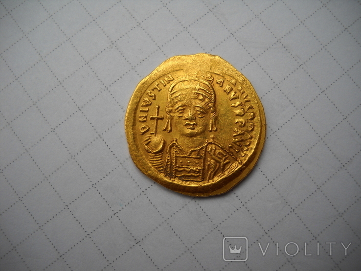 Солид Юстиниан I (527-565 ), фото №2