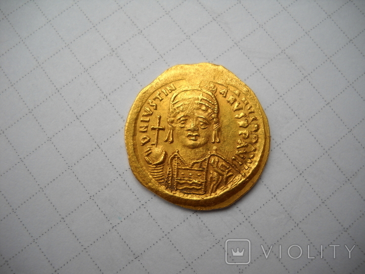 Солид Юстиниан I (527-565 ), фото №5