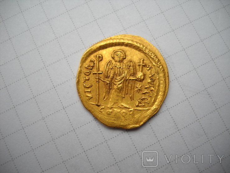Солид Юстиниан I (527-565 ), фото №8