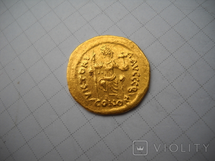 Солид Юстин II ( 565-578 ), фото №5