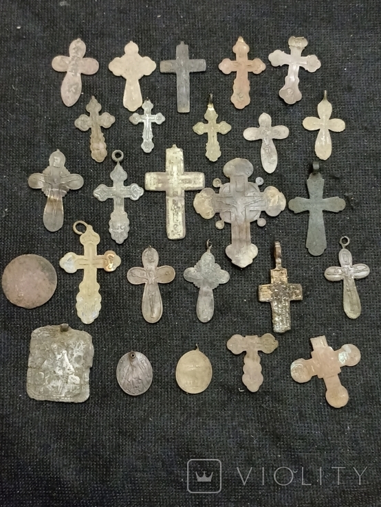 20 хрестів ( +бонус, ладанки і поломані хрестики), фото №2