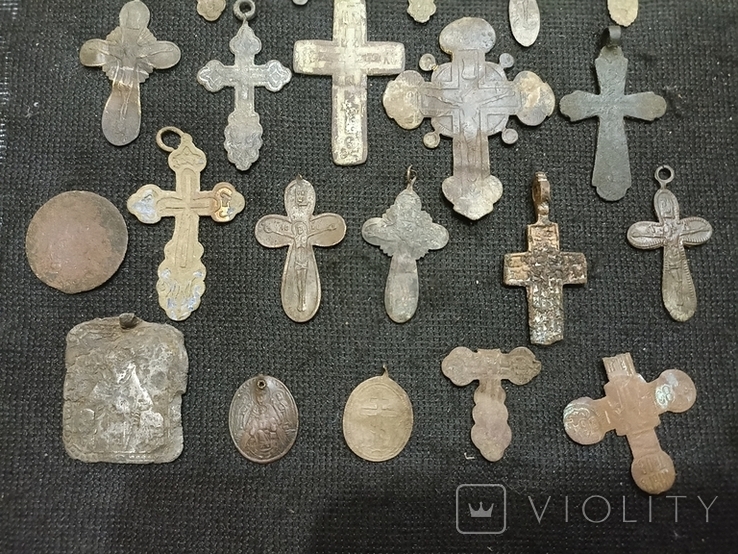 20 хрестів ( +бонус, ладанки і поломані хрестики), фото №4