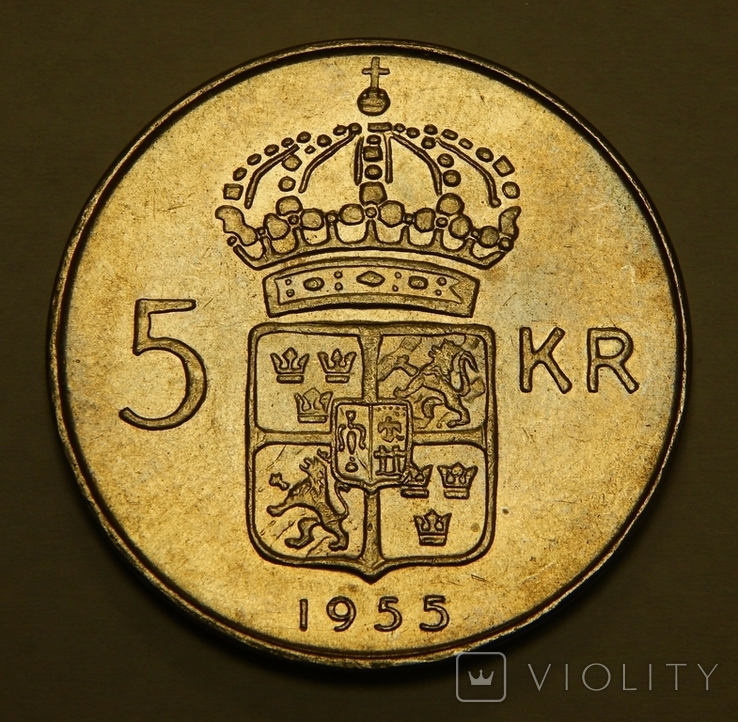 5 крон, 1955 г Швеция, фото №2