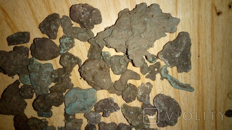 Оплавки античної бронзи 670гр., фото №3