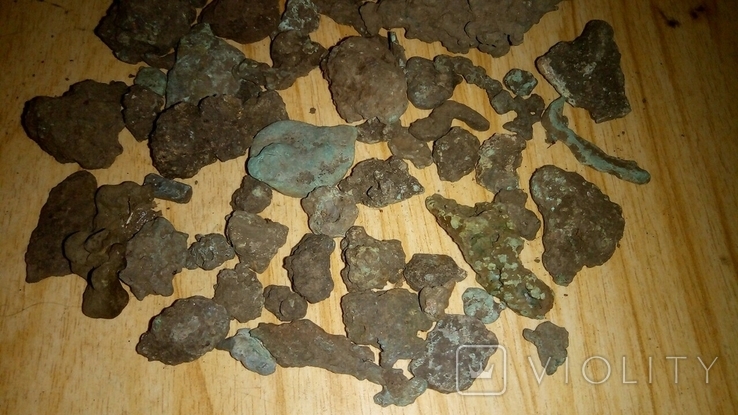 Оплавки античної бронзи 670гр., фото №4