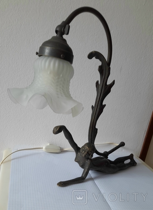 Бронзова настільна лампа в стилі Liberty., фото №7