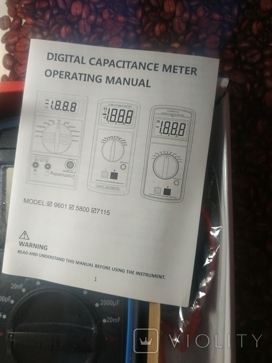 Мультиметр CM 9601A для проверки ёмкости конденсаторов, фото №5