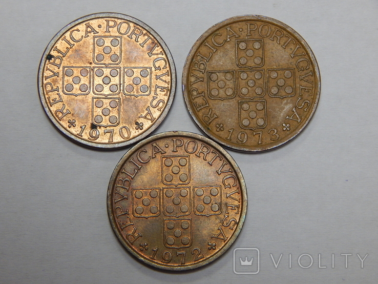 3 монеты по 50 центавос, Португалия, фото №3