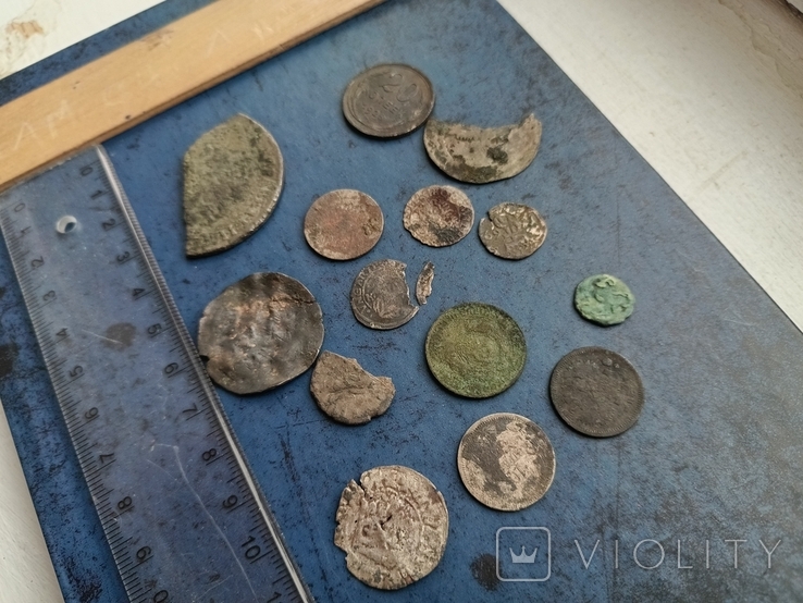 Срібні монети різних періодів на реставрацію або досліди., фото №3