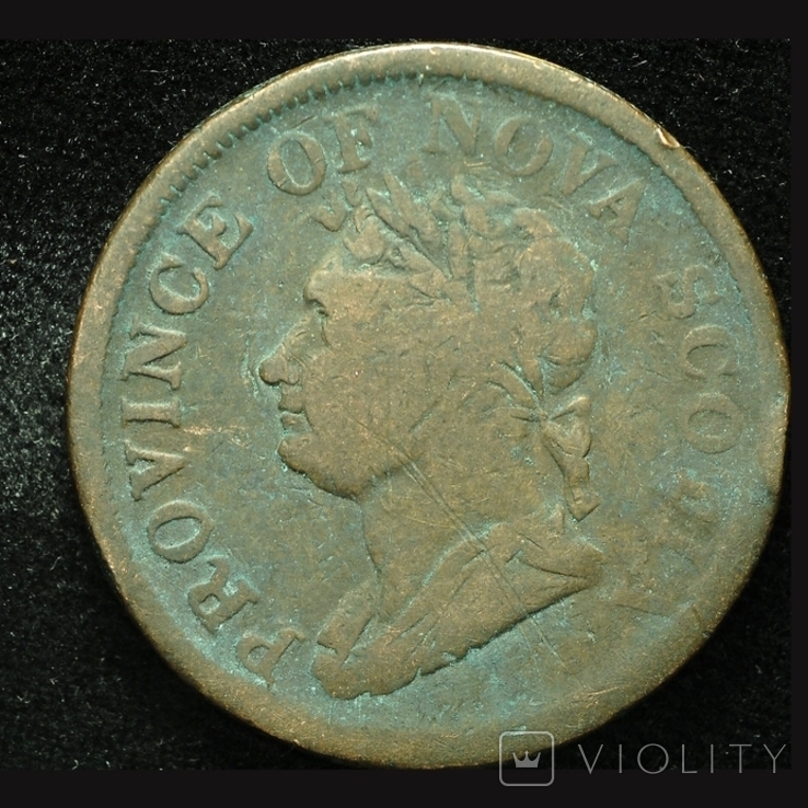 Новая Скотия 1 пенни 1832, фото №3
