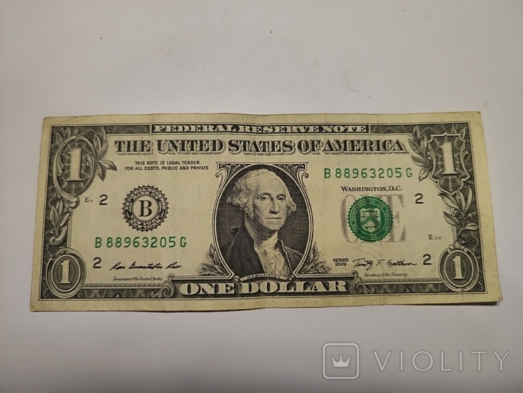 1 долар США 2009 B, фото №2