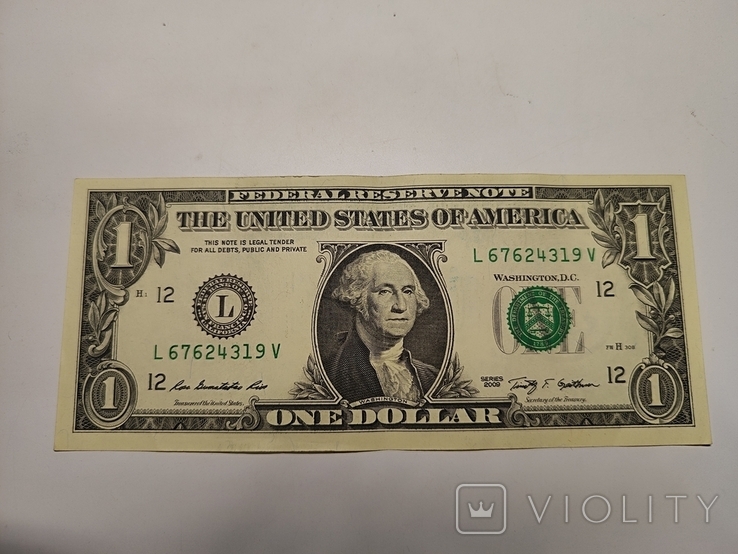 1 долар США 2009 L, фото №2