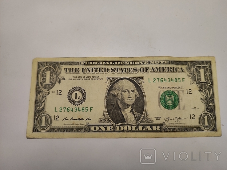 1 долар США 2013 L, фото №2