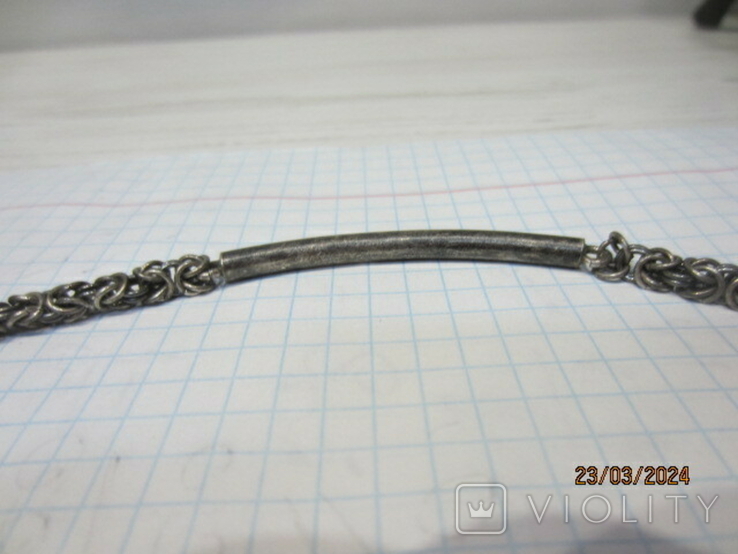 Old Chain, Silver, Intricate Weaving, Old Hallmarks, photo number 7