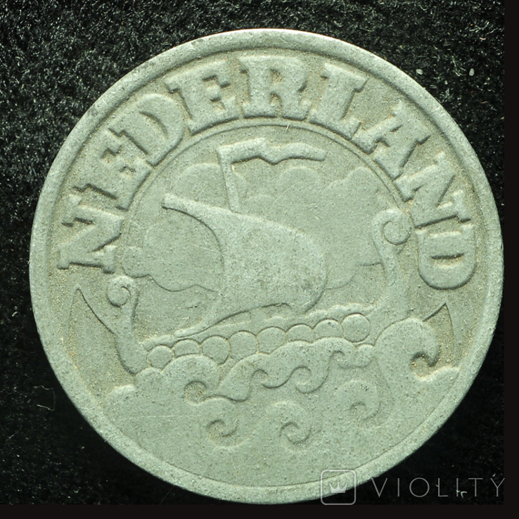 Нидерланды 25 центов 1942 оккупация, фото №3
