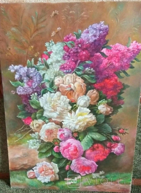 Квітковий натюрморт (50х70 см.), фото №2