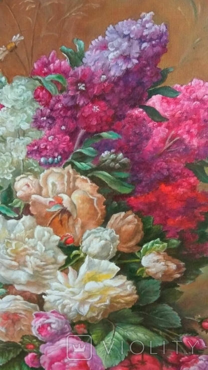 Квітковий натюрморт (50х70 см.), фото №3