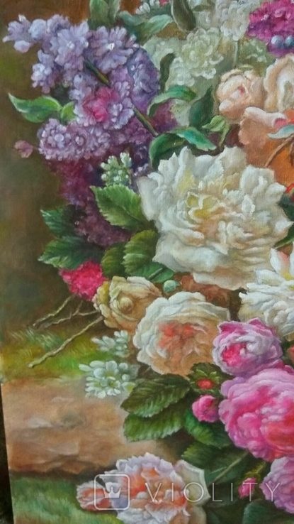 Квітковий натюрморт (50х70 см.), фото №4
