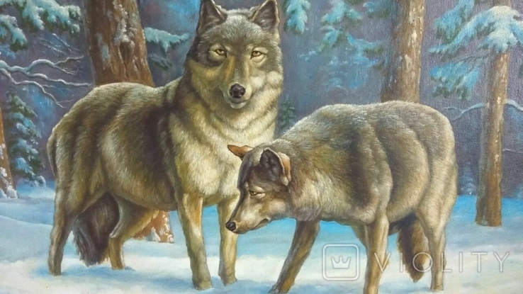 Картина з вовками (54х72 см.), фото №4